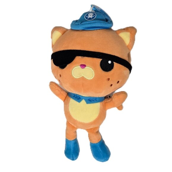 Octonauts Kwazii Cat Plush Backpack Bag Clip Toy Stuff Animal Cartoon Soft Face - Picture 3 of 6